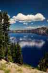 Redmond: Landscape, Crater Lake, mirror image